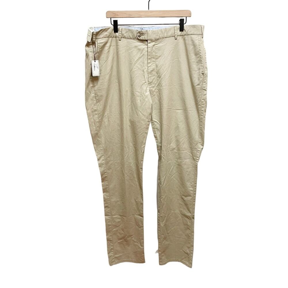 Peter Millar Soft Touch Twill Trousers in Khaki Men’s size 40
